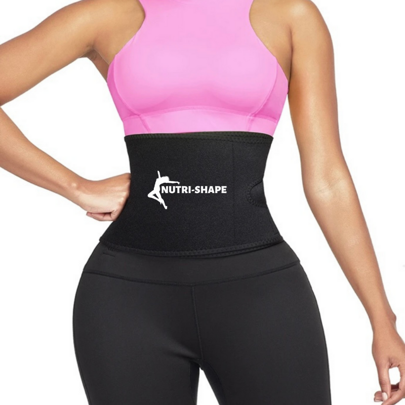 Nutri-Shed: Ultrathin Black & Pink Neoprene Shorts W/High Nutri-Shape Waist Trainer - Nutri Shed Supplement Lab 